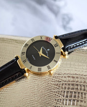 Load image into Gallery viewer, JDM Coupole Classic Gold Bezel Black Watch