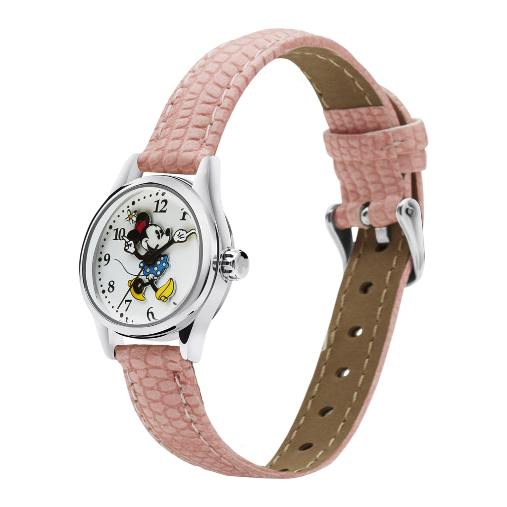 Disney Petite Minnie Croco Pink Watch