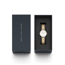 Load image into Gallery viewer, Daniel Wellington Petite 28 Lumine Gold Mother of Pearl White Watch