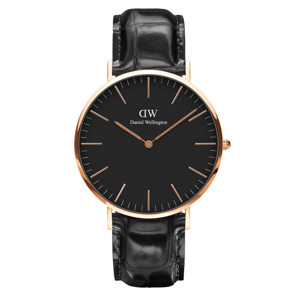 Daniel Wellington Classic 40 Reading Rose Gold & Black Watch