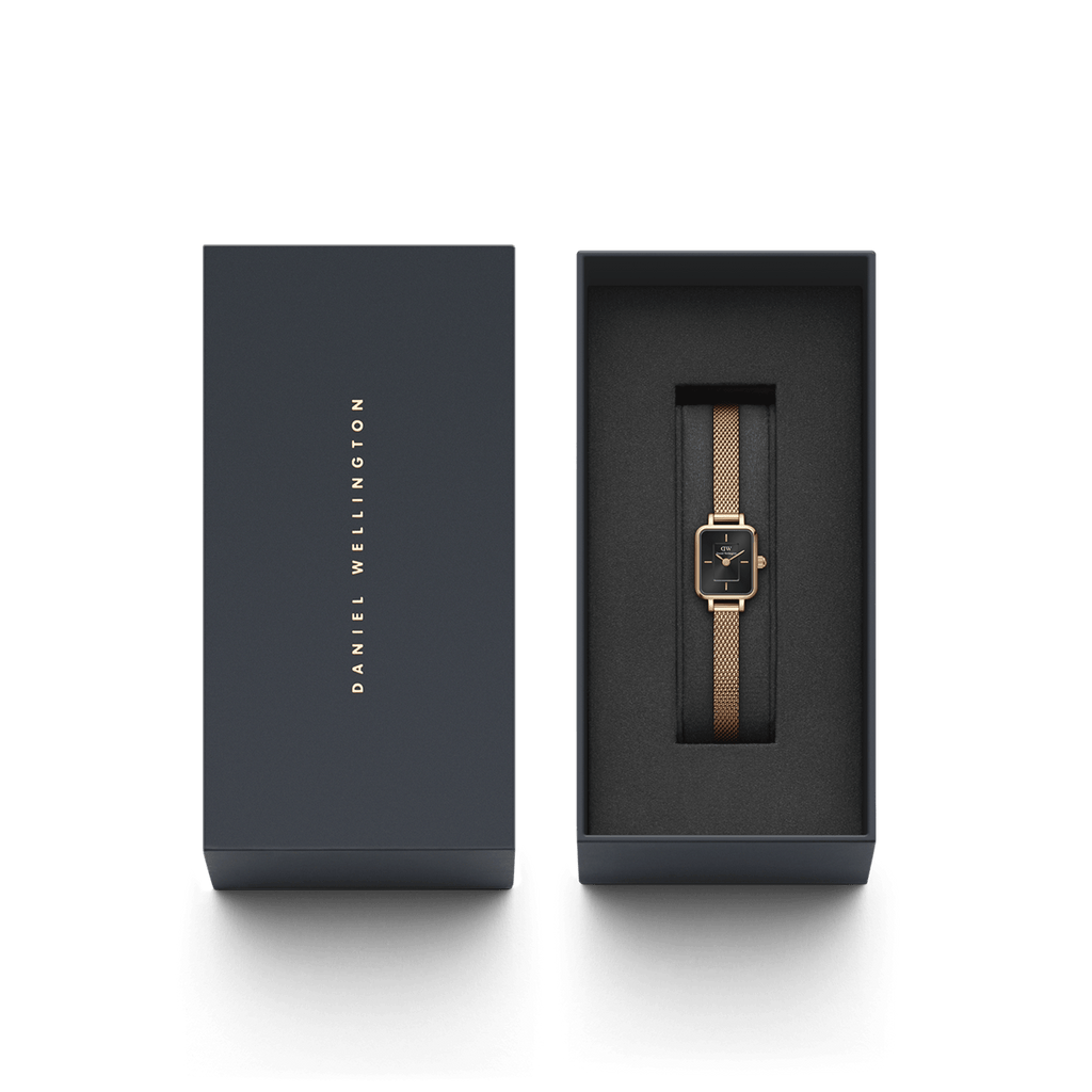 Daniel Wellington Quadro Mini Melrose Onyx Watch