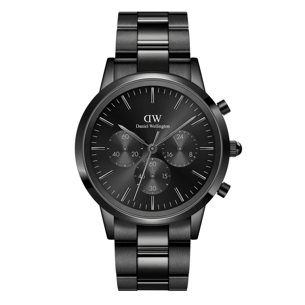 Iconic Chronograph 42 Link Black Sunray Watch