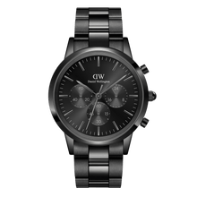 Load image into Gallery viewer, Iconic Chronograph 42 Link Black Sunray Watch