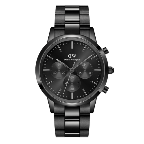 Iconic Chronograph 42 Link Black Sunray Watch