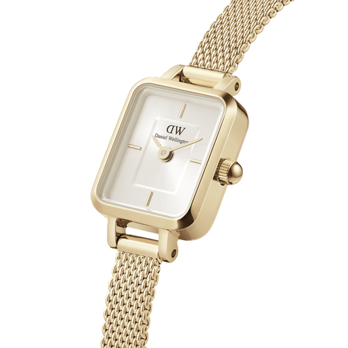 Quadro Mini Evergold Champagne Watch