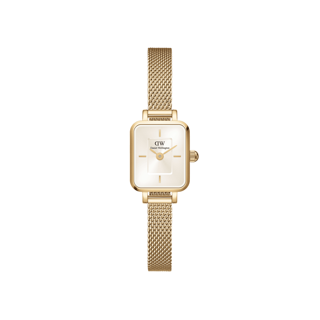 Quadro Mini Evergold Champagne Watch