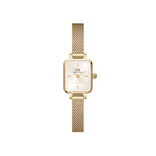 Quadro Mini Evergold Champagne Watch