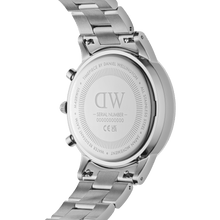 Load image into Gallery viewer, Daniel Wellington Iconic Chronograph 42 Link Silver Arctic Sunray Watch