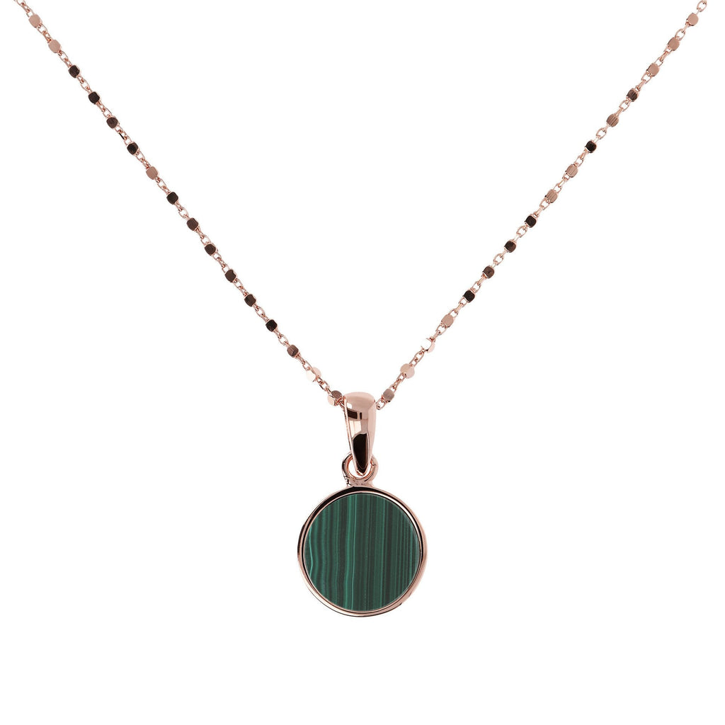 Bronzallure Small Disc Pendant Necklace