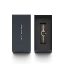 Load image into Gallery viewer, Daniel Wellington Quadro Mini Evergold Onyx Watch