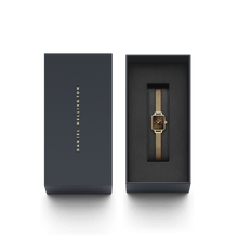 Load image into Gallery viewer, Daniel Wellington Quadro Mini Evergold Amber Watch