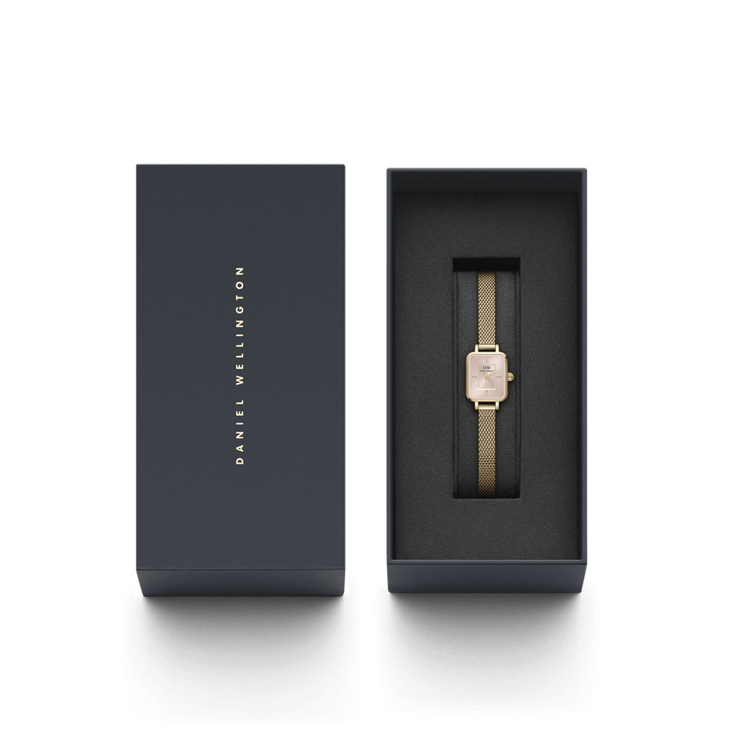 Daniel Wellington Quadro Mini Evergold Blush Watch