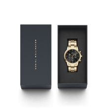 Load image into Gallery viewer, Iconic Chronograph 42 Link Gold &amp; White Sunray Watch