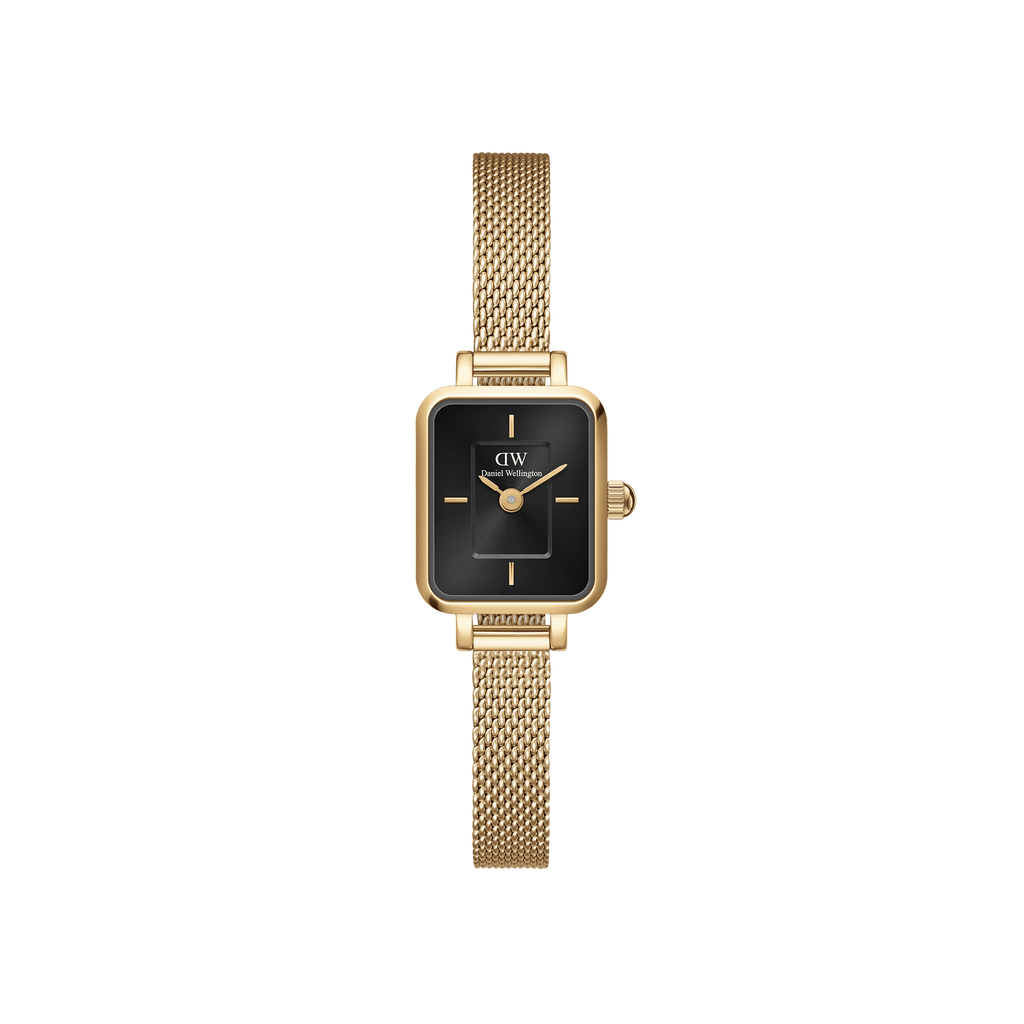 Daniel Wellington Quadro Mini Evergold Onyx Watch