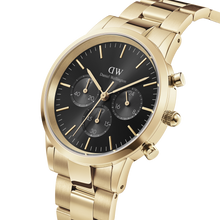 Load image into Gallery viewer, Iconic Chronograph 42 Link Gold &amp; White Sunray Watch