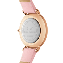 Load image into Gallery viewer, Daniel Wellington Petite 28 Pink Leather &amp; Rose Gold Mother of Pearl Watch