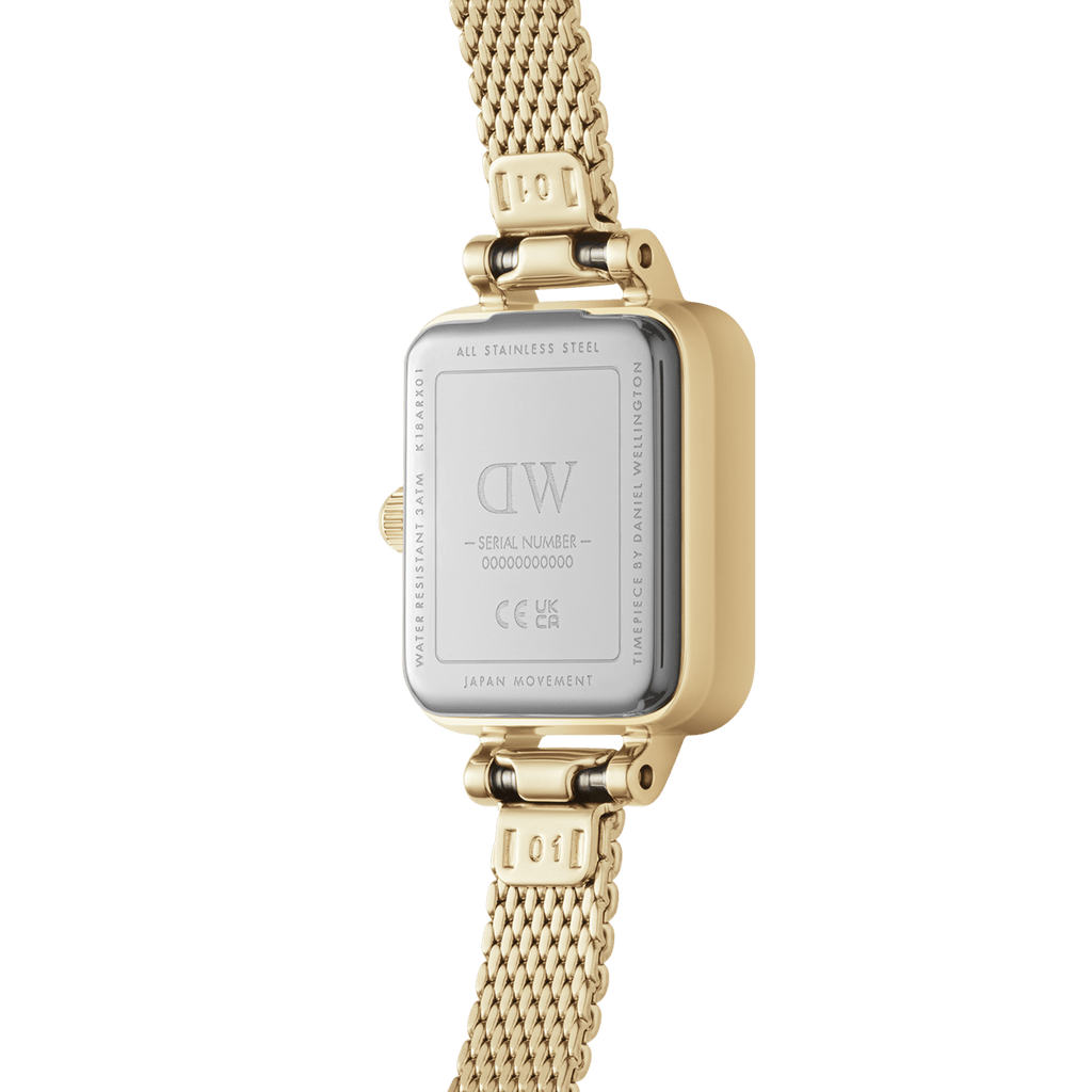 Quadro Mini Evergold Champagne Watch