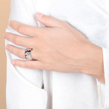 Load image into Gallery viewer, Bronzallure Band Ring with Star Cubic Zirconia