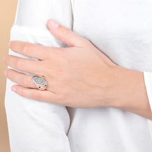 Load image into Gallery viewer, Bronzallure Diagonal Pav&eacute; Seal Ring