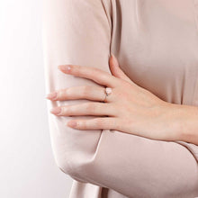 Load image into Gallery viewer, Bronzallure Small Solitaire Ring with Colourful Semi Precious Stone