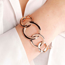 Load image into Gallery viewer, Bronzallure Multicircle Round Link Bracelet