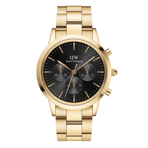 Iconic Chronograph 42 Link Gold & White Sunray Watch