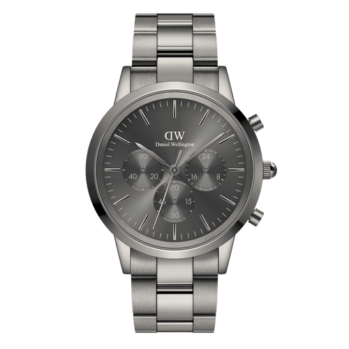 Iconic Chronograph 42 Link Anthracite-Grey Sunray Watch