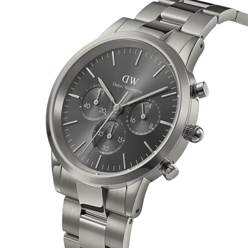 Iconic Chronograph 42 Link Anthracite-Grey Sunray Watch