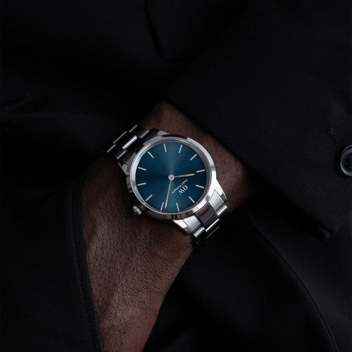 Iconic Link Arctic 40 Silver & Blue Watch