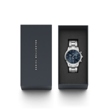 Load image into Gallery viewer, Daniel Wellington Iconic Chronograph 42 Link Silver Arctic Sunray Watch